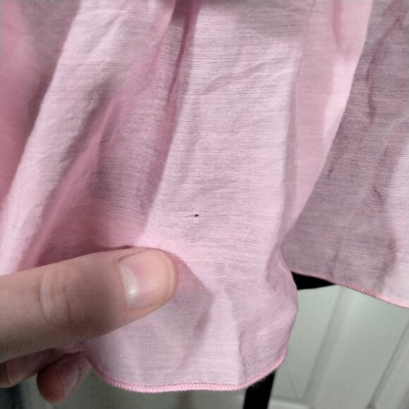 NWOT Zara Ruffle Babydoll Top Sz S Fairy Boho Y2K Baby Pink Romantic Coquette - Picture 4 of 6